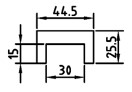 CORNICE A U (SUPERIORE)