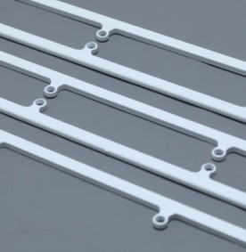 Asta invisibile in metallo di colore bianco per persiane in piantagione di PVC Riparazione sostituzione hardware Windows