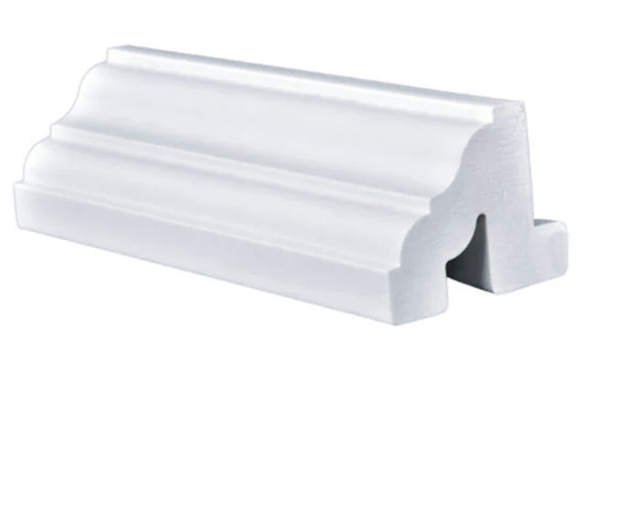Telaio decorativo da 2 pollici per persiane in PVC massiccio per finestre e porte